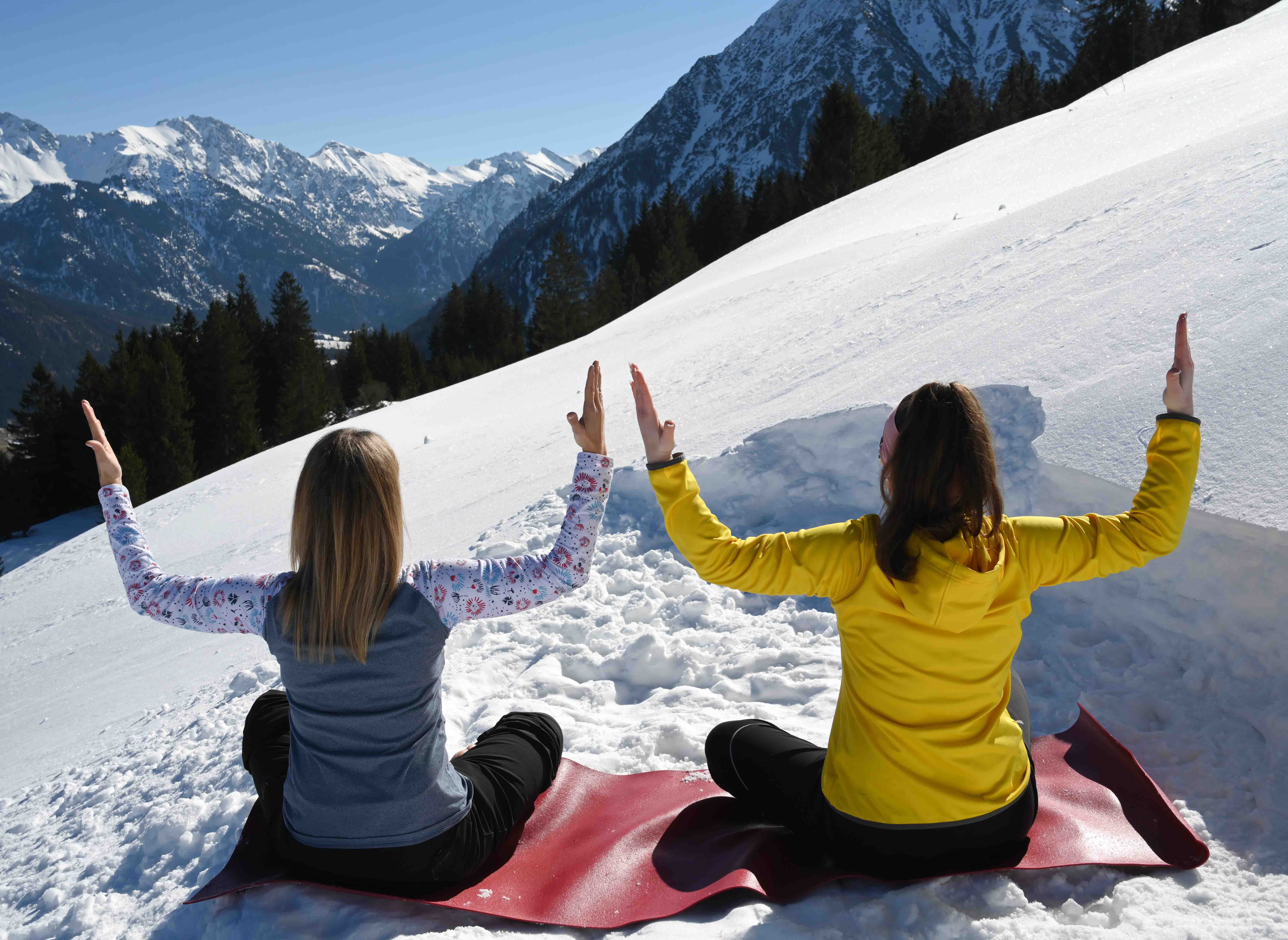 BERGVISION integrale Meditation und Waldbaden mit Schneeschuhen